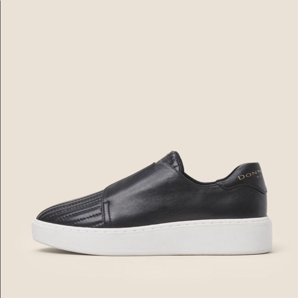 Donna Karen Quilted Platform Slip-On Sneaker NWT!
